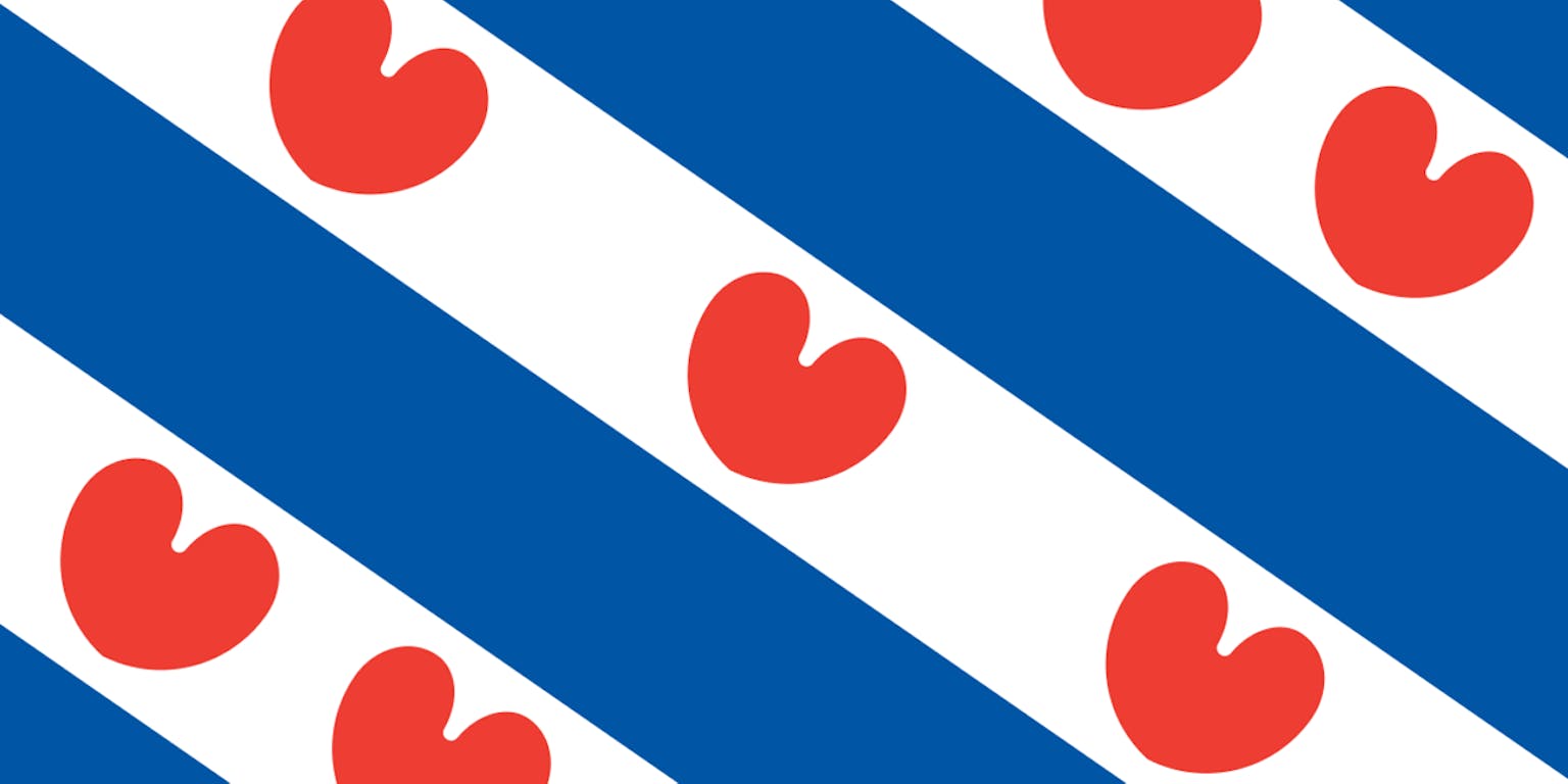 Een Friese vlag.