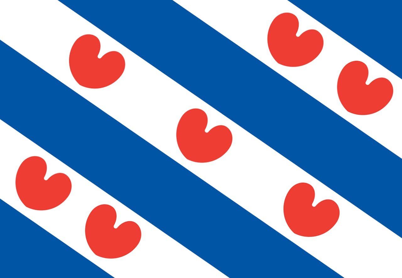 Een Friese vlag.
