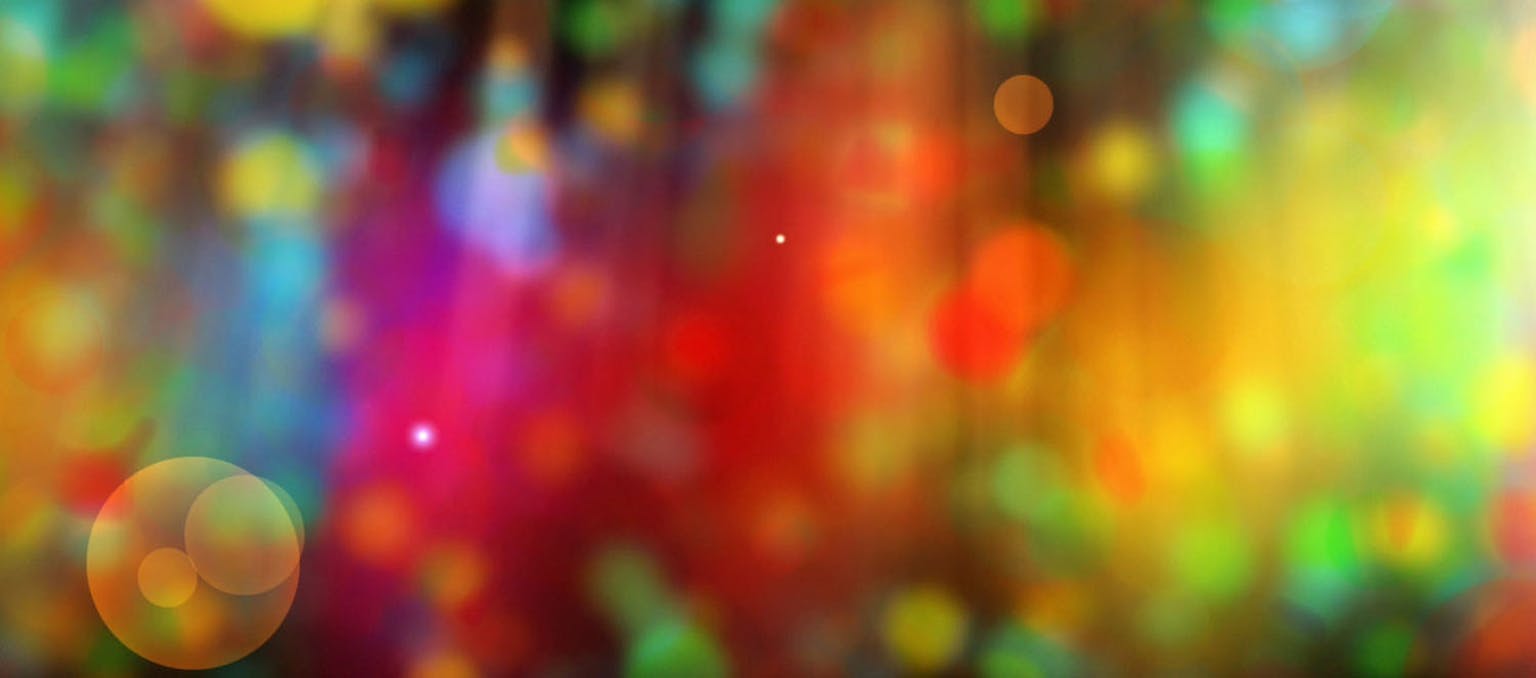 Een abstract beeld van kleurrijke lichten.