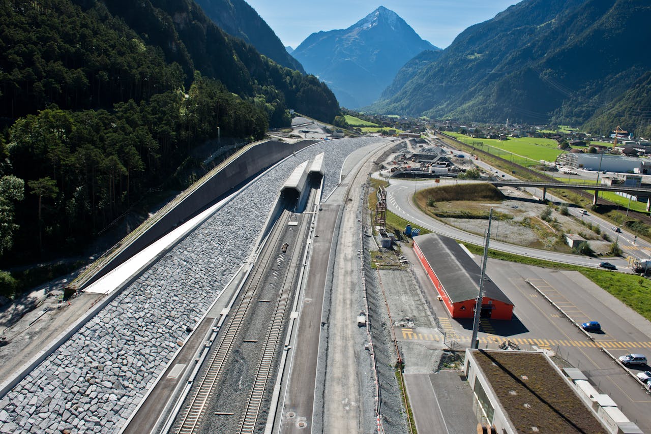 Ingang van de Gotthard-basistunnel.