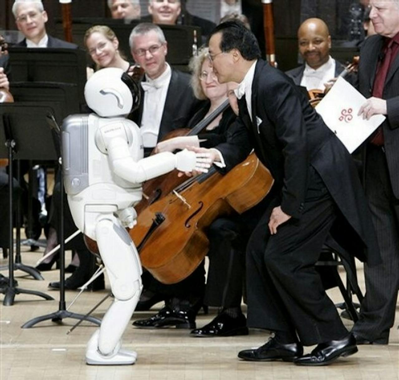 Een hedendaagse robot wordt bestuurd door een programma.