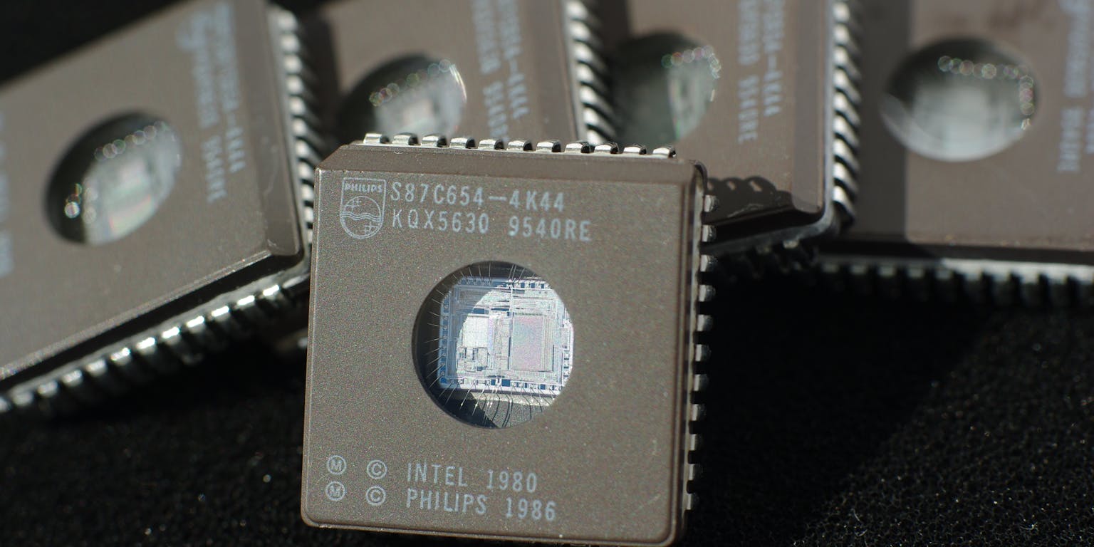 Een chip van Philips en Intel.