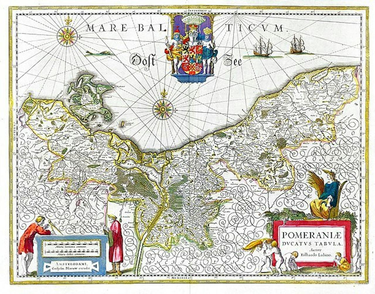 Kaart van Pommeren uit 1662.