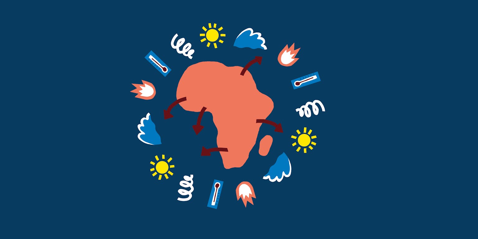 Klimaatverandering op het continent Afrika.
