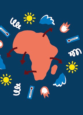 Klimaatverandering op het continent Afrika.