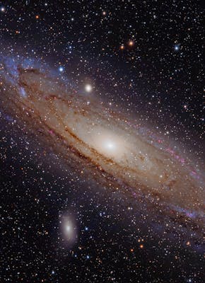Het Andromeda-sterrenstelsel.
