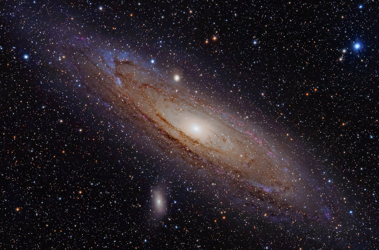 Het Andromeda-sterrenstelsel.