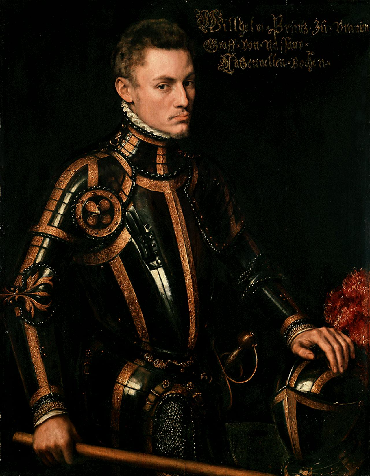 Een schilderij van Willem I van Nassau.