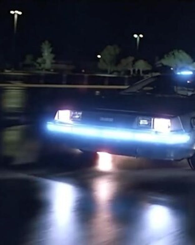 De DMC DeLorean die in de films ‘Back to the Future’ als tijdmachine dient.