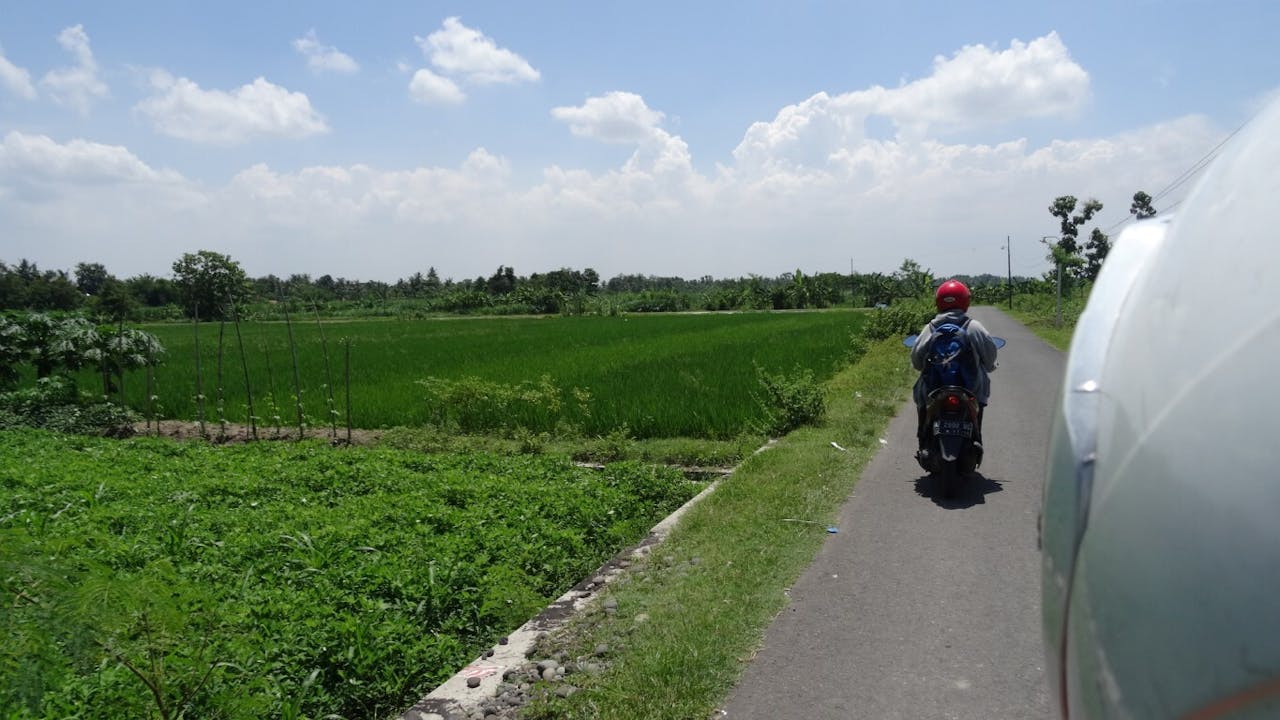 Op weg naar Bantul.