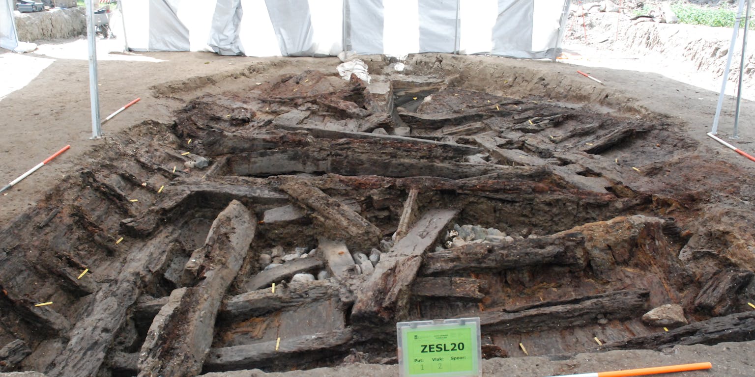 Een zestiende-eeuws scheepswrak in Zeewolde.