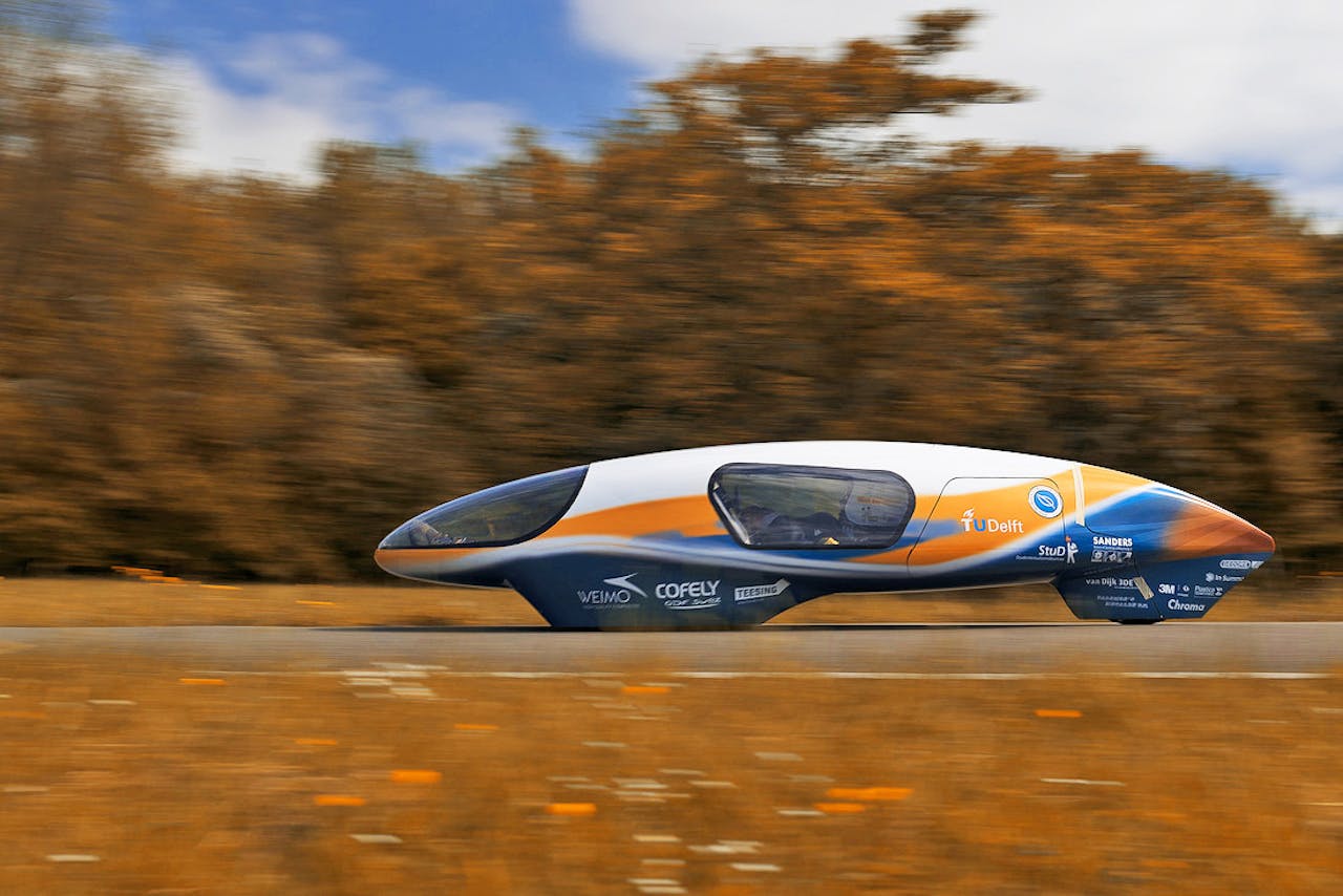 De Eco-Runner is extreem gestroomlijnd, de bestuurder mag maximaal 1,60 meter lang zijn.