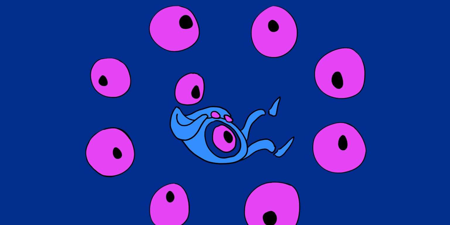 Embryo en stamcellen in donker