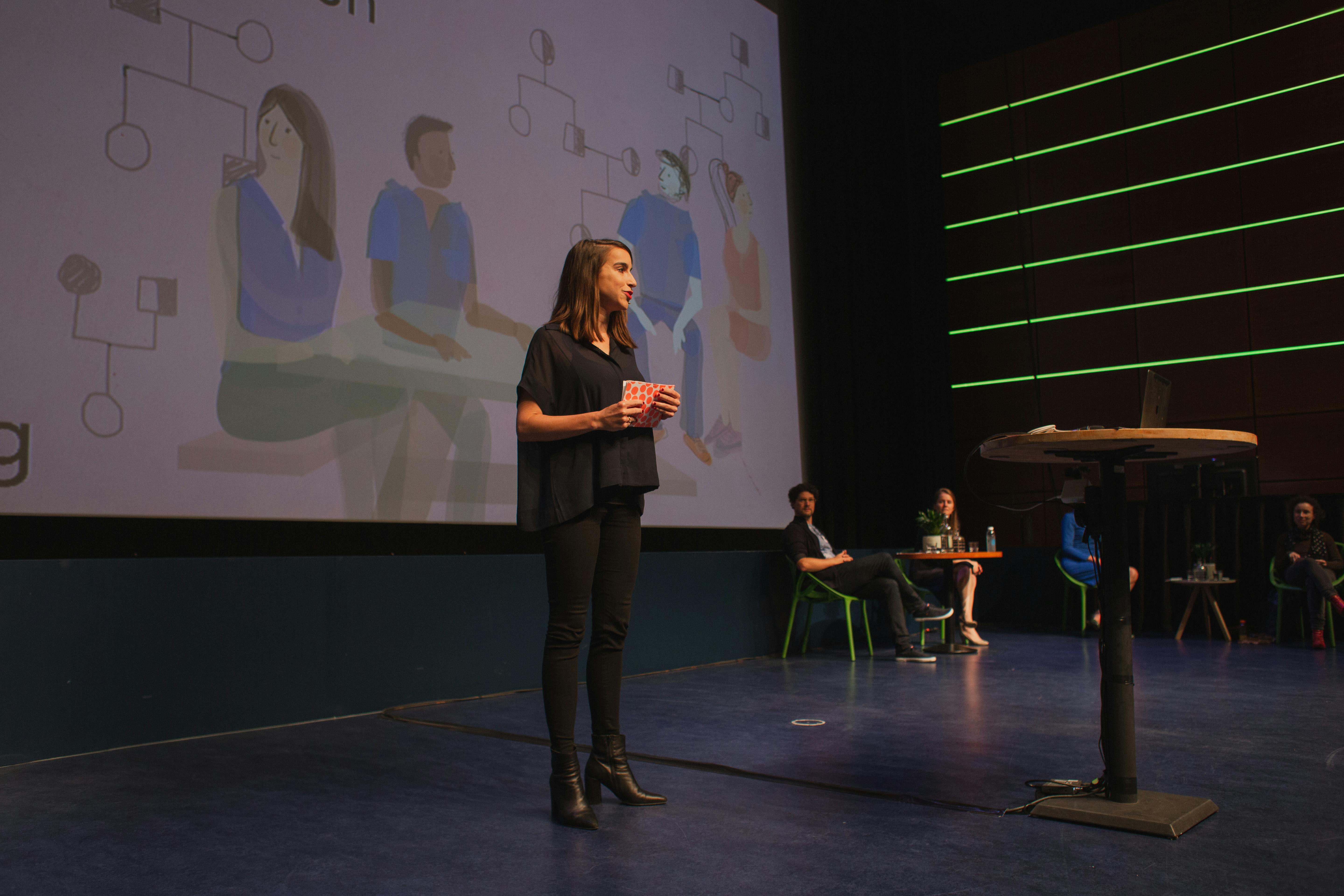 Eveline van Rijswijk tijdens DNA-festival