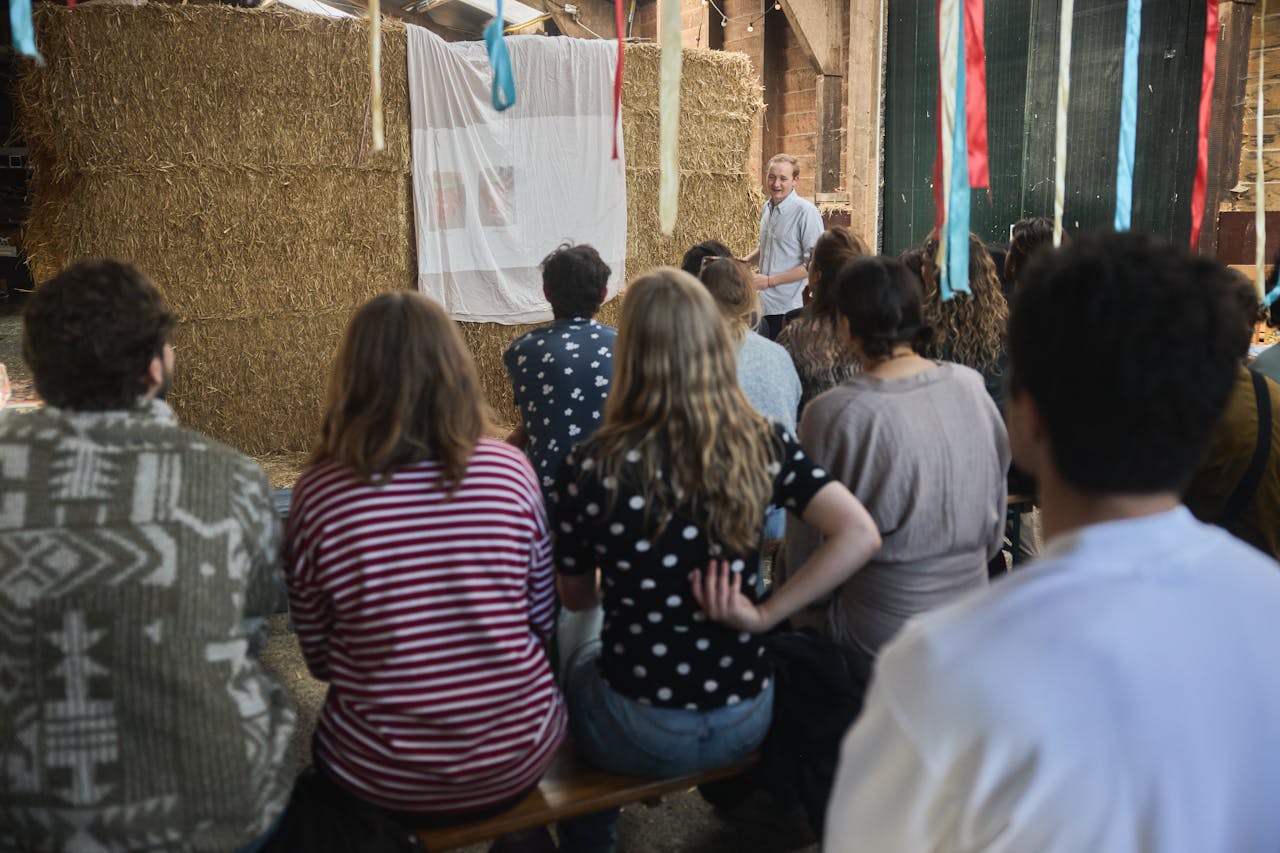 Mink Sieders tijdens Slow Food Youth Network-bijeenkomst