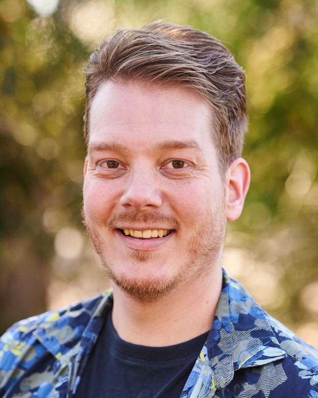 Peter van de Waerdt. Portretfoto van Peter van de Waerdt.