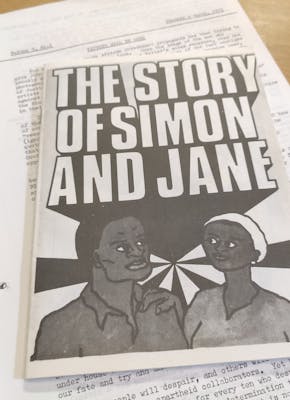 Het verhaal van Simon en Jane, met daarbij het recept voor een molotovcocktail.