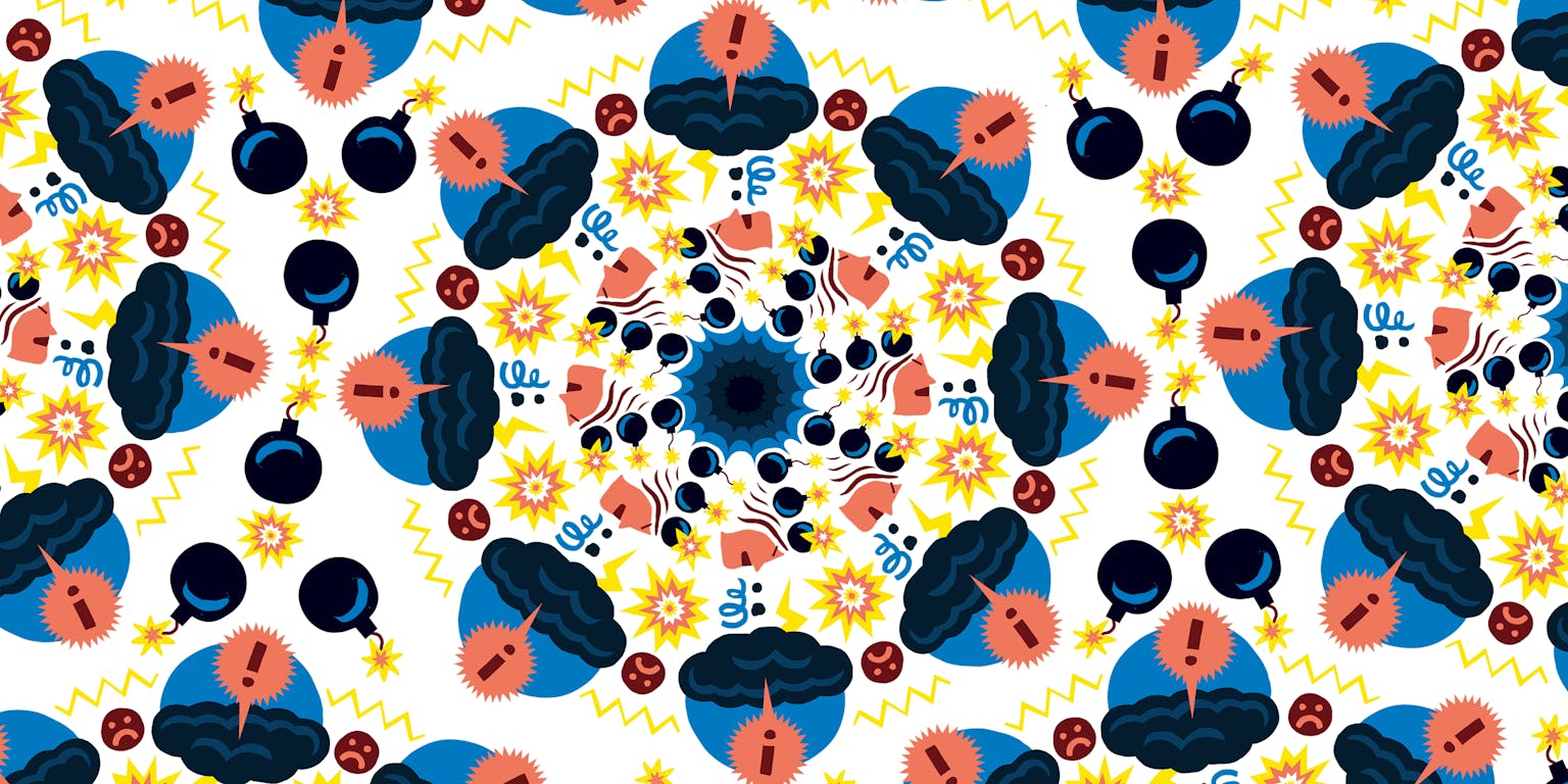 Een mandala waarin de uitingen van woede centraal staan.