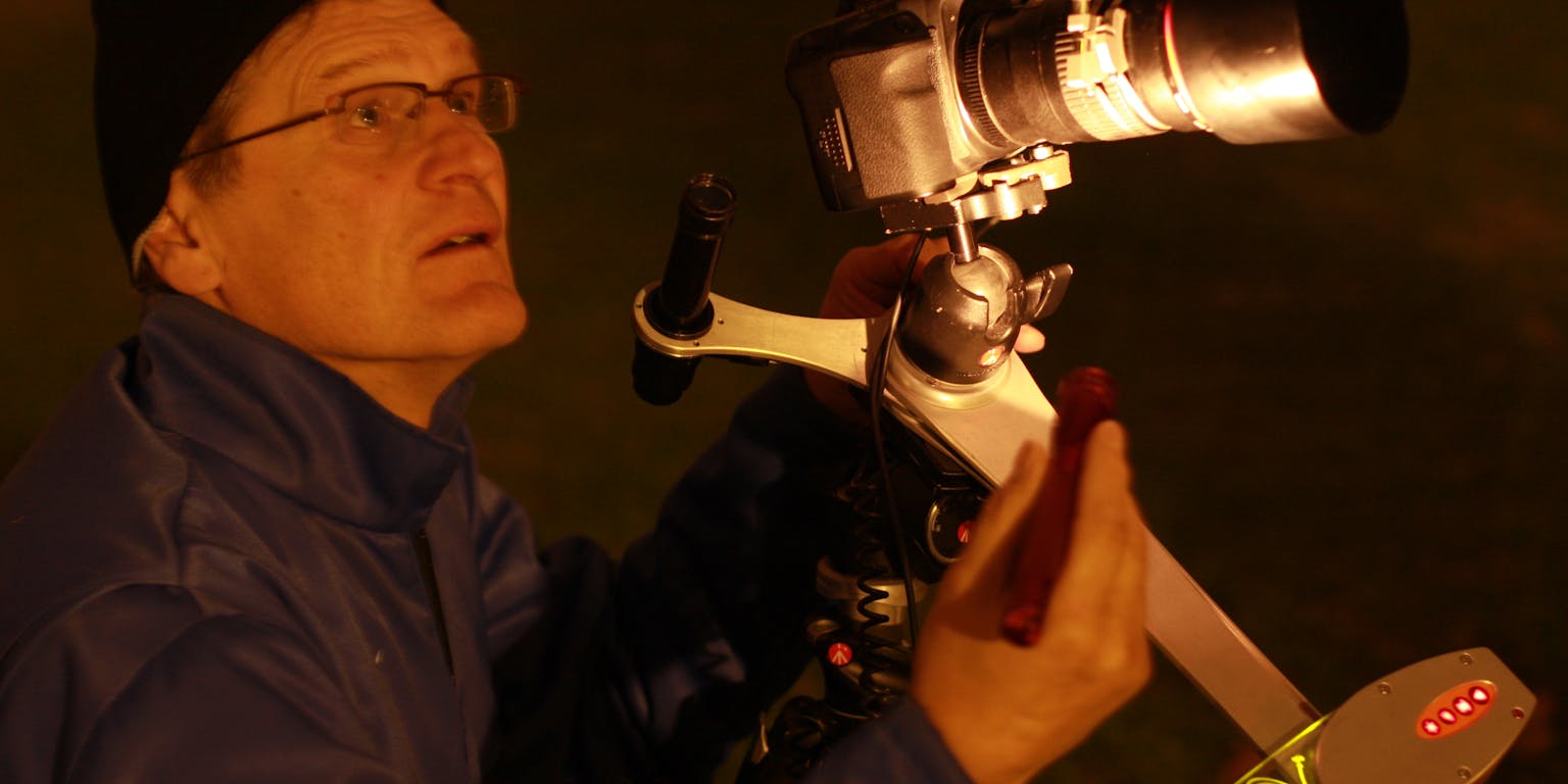 Een foto van sterrendeskundige Wim Schmidt.