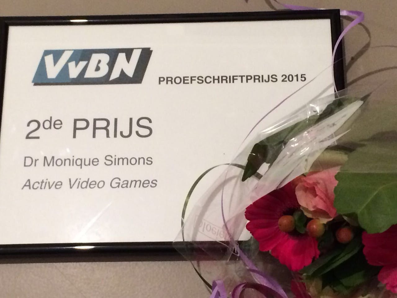 De tweede prijs voor Monique