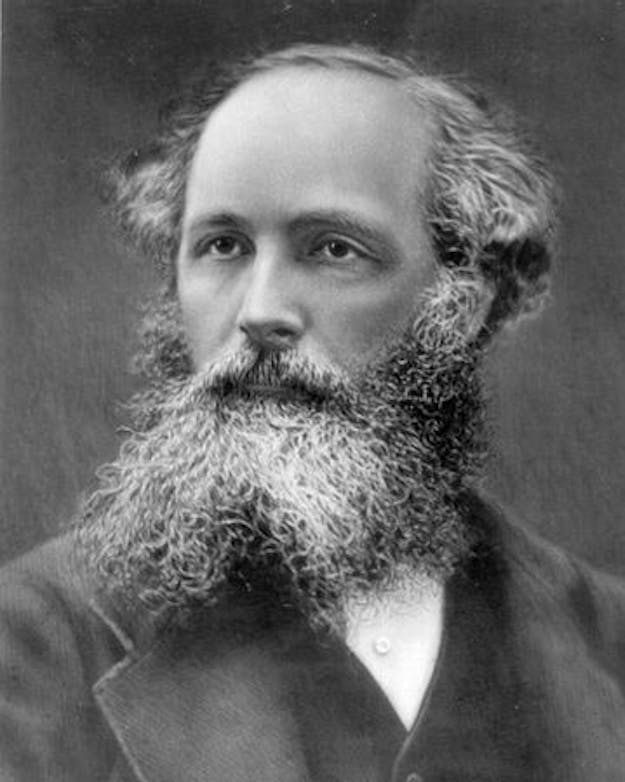 Zwart-wit portretfoto van James Clerk Maxwell Zwart-wit portretfoto van James Clerk Maxwell