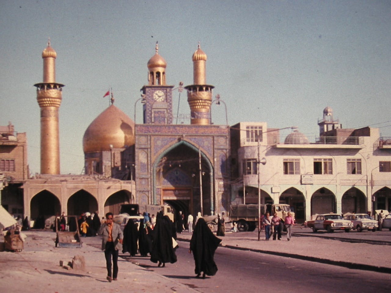 De Imam Hoessein moskee in Kerbala, Irak.