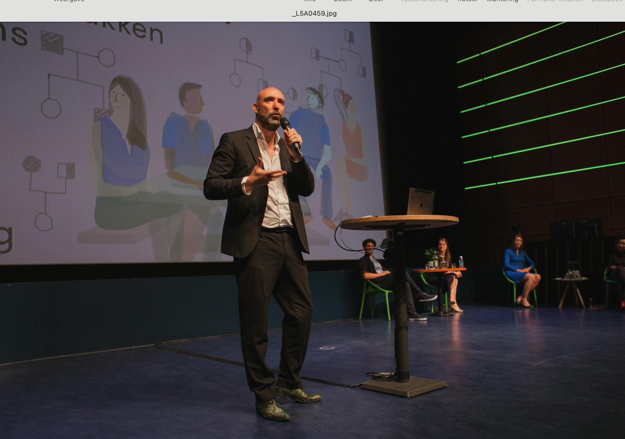 Leon Heuts tijdens de DNA-festival