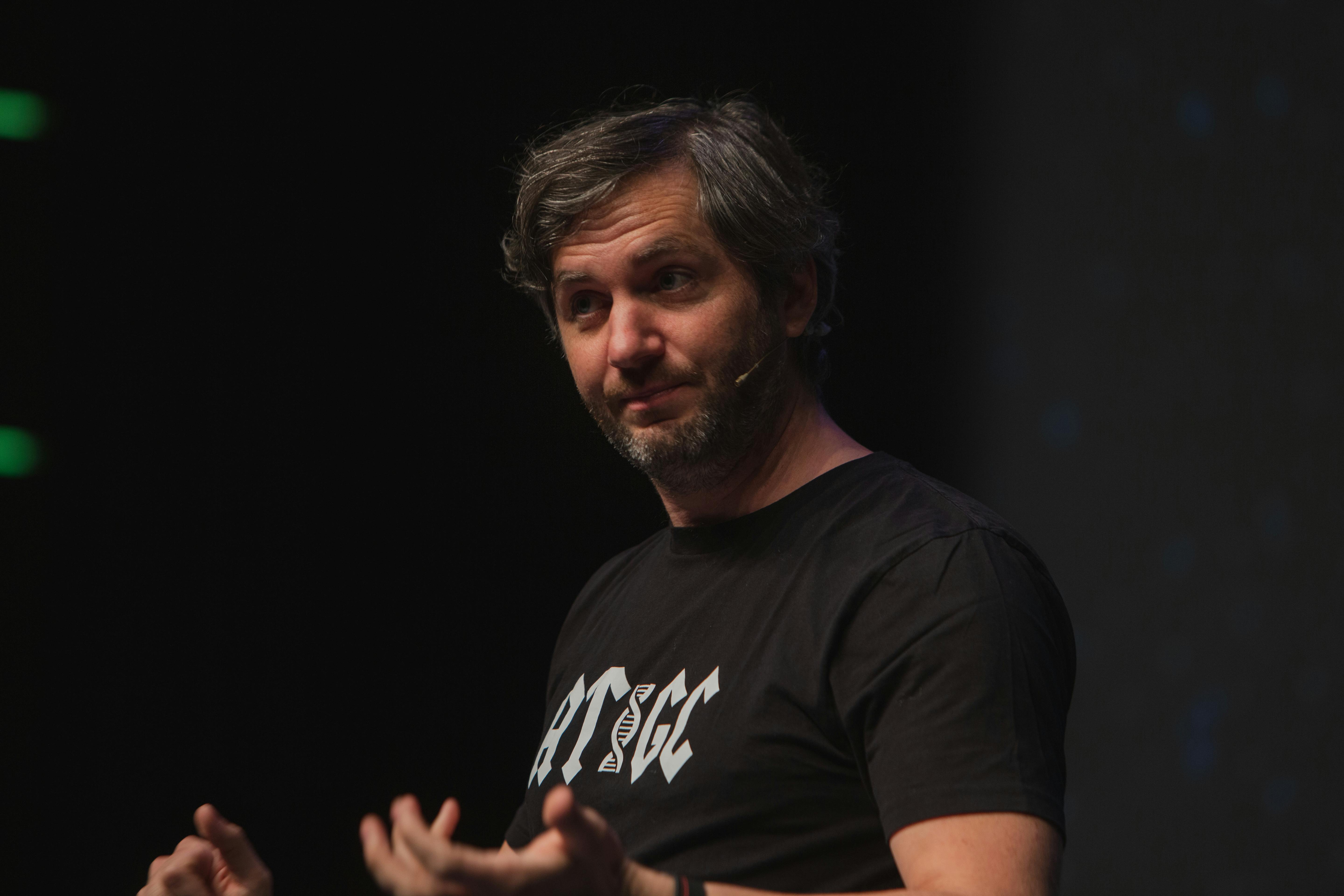 Lieven Scheire tijdens DNA-festival