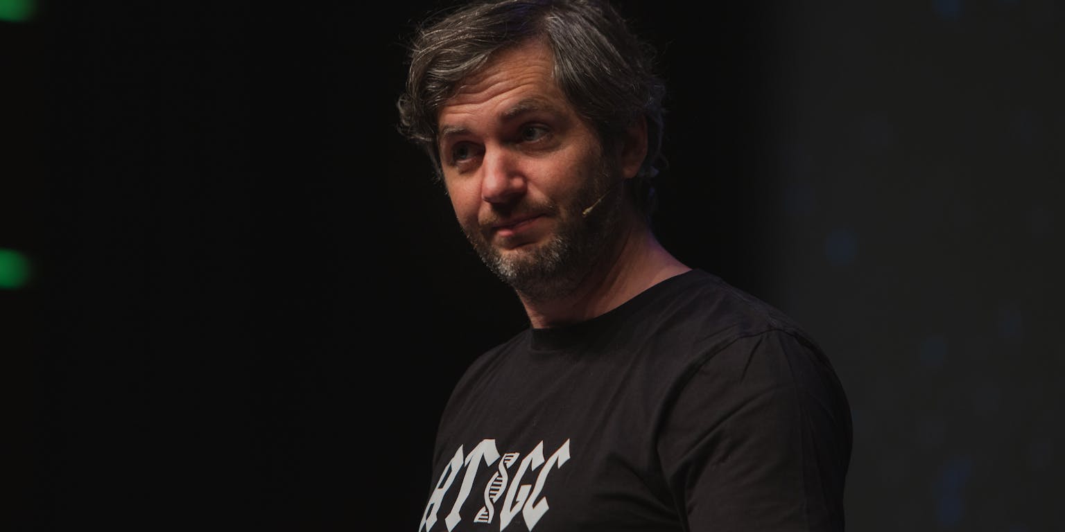 Lieven Scheire tijdens DNA-festival