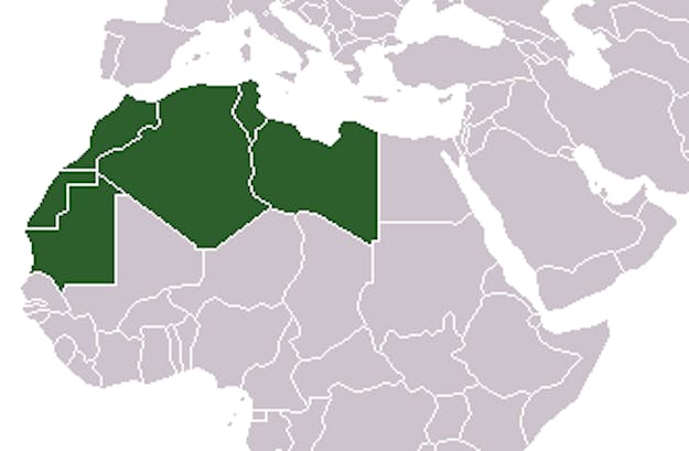De Maghreb is een benaming voor het noordwestelijke deel van Afrika Maghreb