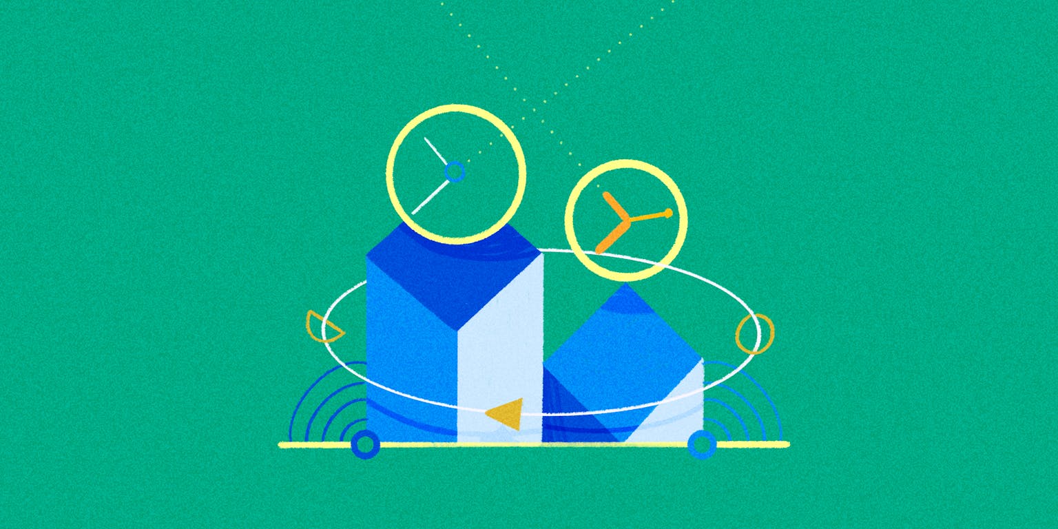 Tekening van klokken