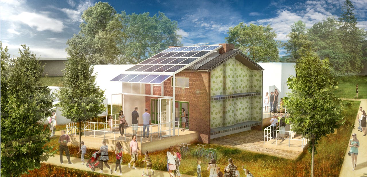 Rijtjeswoningen krijgen een tweede, duurzame huid.