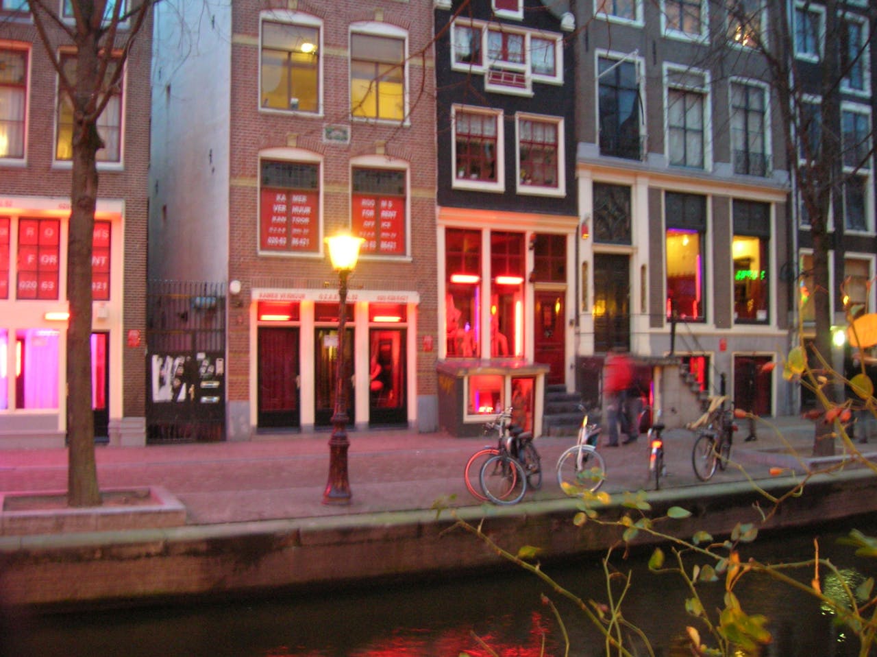 Het Red Light District in Amsterdam.