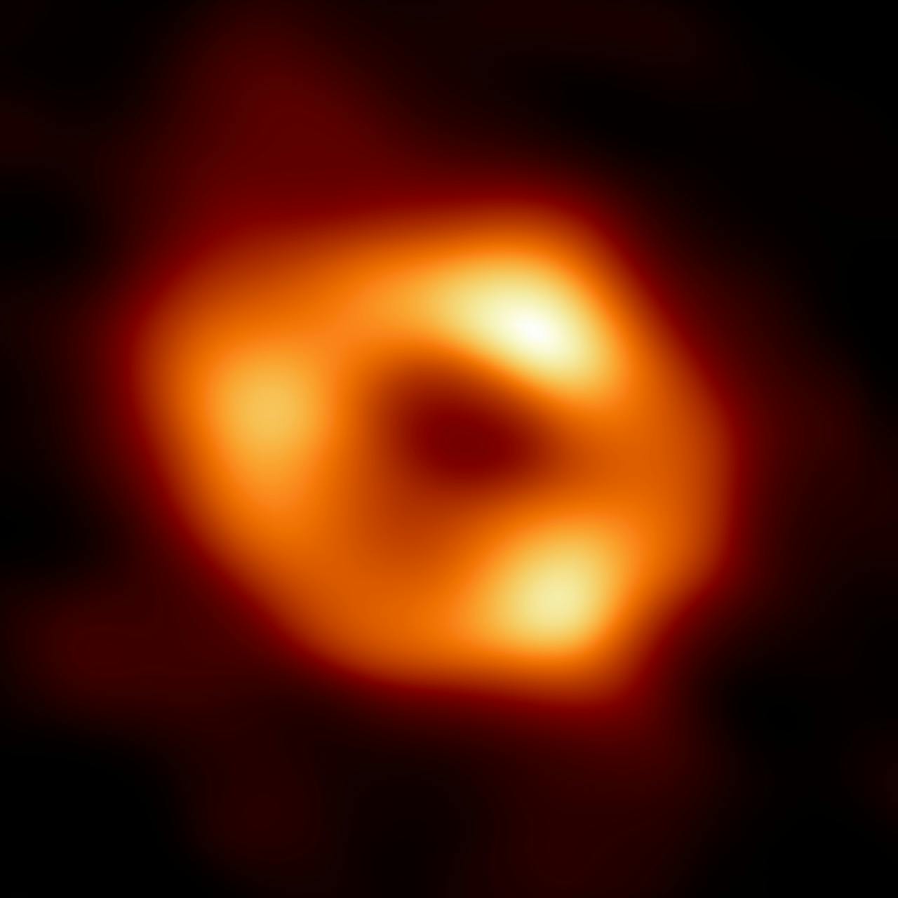 NASA's afbeelding van een zwart gat