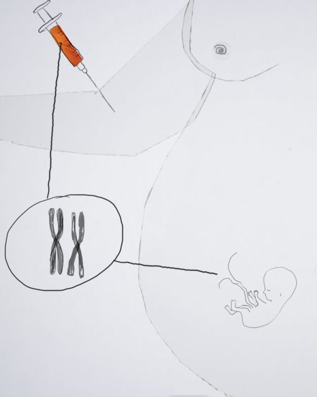 Still uit filmpje, zwangere vrouw Still uit filmpje, zwangere vrouw