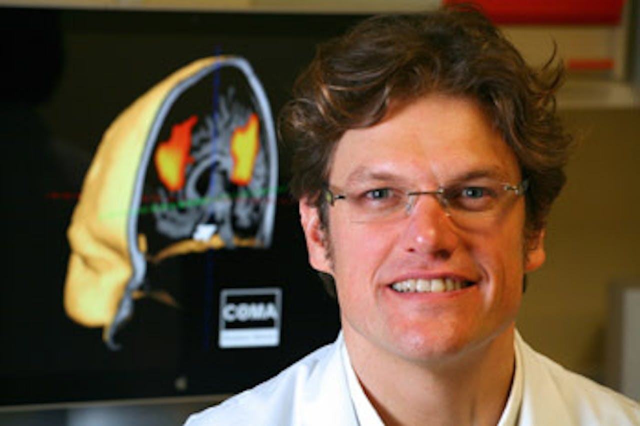 Een foto van neuroloog Steven Laureys.