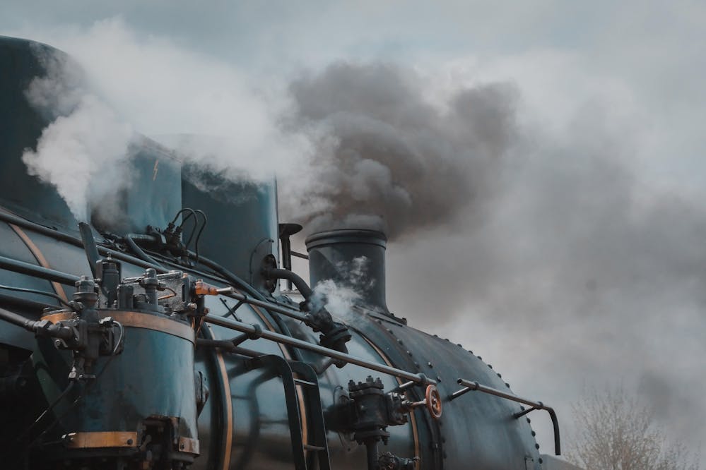 <p>Stoomlocomotief.</p>