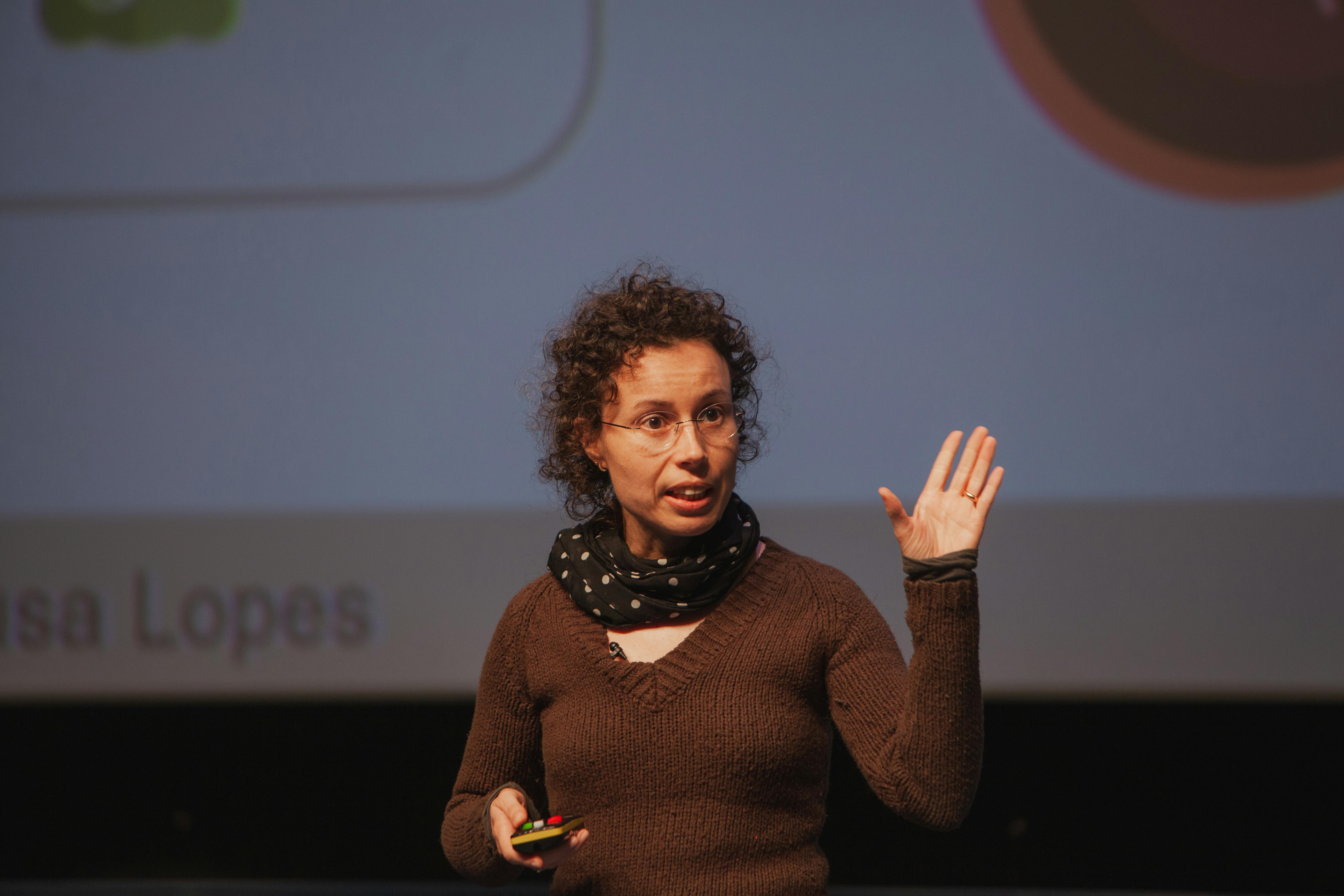 Susana Chuva de Sousa Lopes tijdens DNA-festival