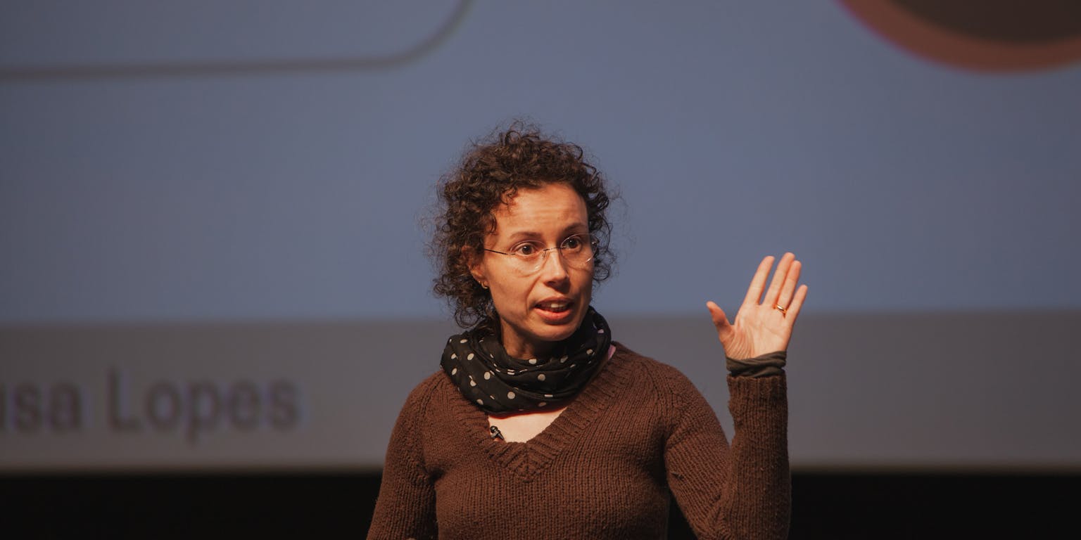 Susana Chuva de Sousa Lopes tijdens DNA-festival