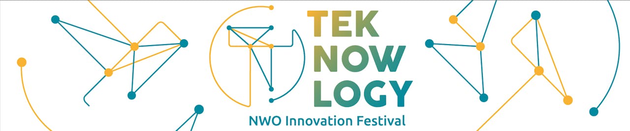 Een banner van Teknowlogy. Het NWO Innovation Festival.