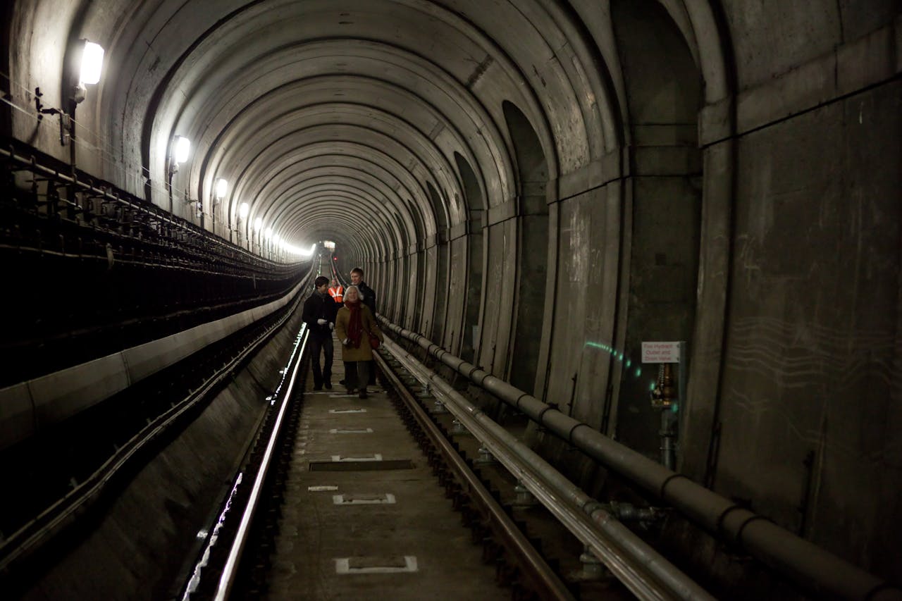 Een wandeling in de Thames Tunnel.