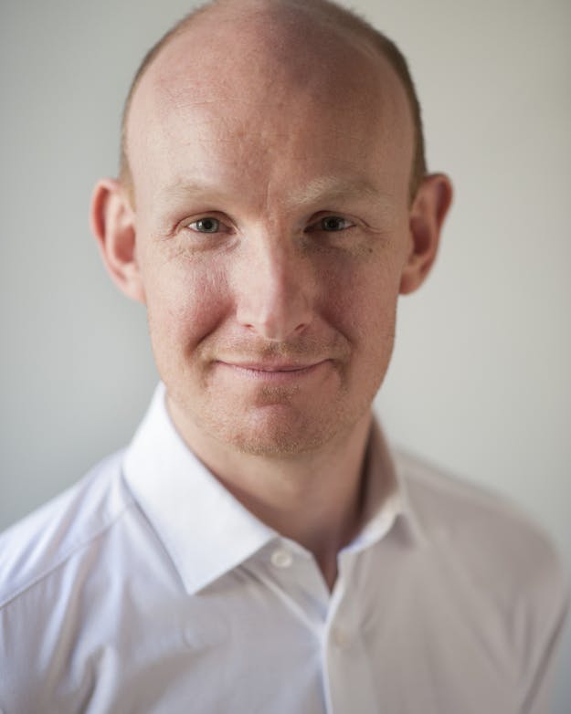 Portret van Thomas Moerland. Portret van Thomas Moerland.