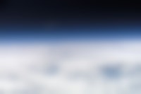 Een foto van dampkring, ook wel de lucht om de aarde of atmosfeer genoemd.