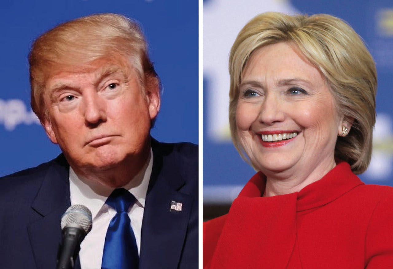 Clinton en Trump zijn echte tegenpolen: van hun manier van spreken, tot hun idealen en hun visie op hoe Amerika de afgelopen vier jaar presteerde.
