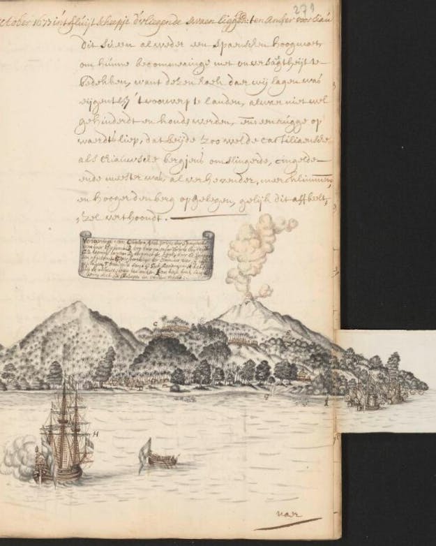 1679 RRRR. Vijfde boek, vervolg: Molukken (dagregister gehouden door Robertus Padtbrugge van een tocht in de Molukken, 1677 aug. 16 - dec. 23) 1677 - 1679