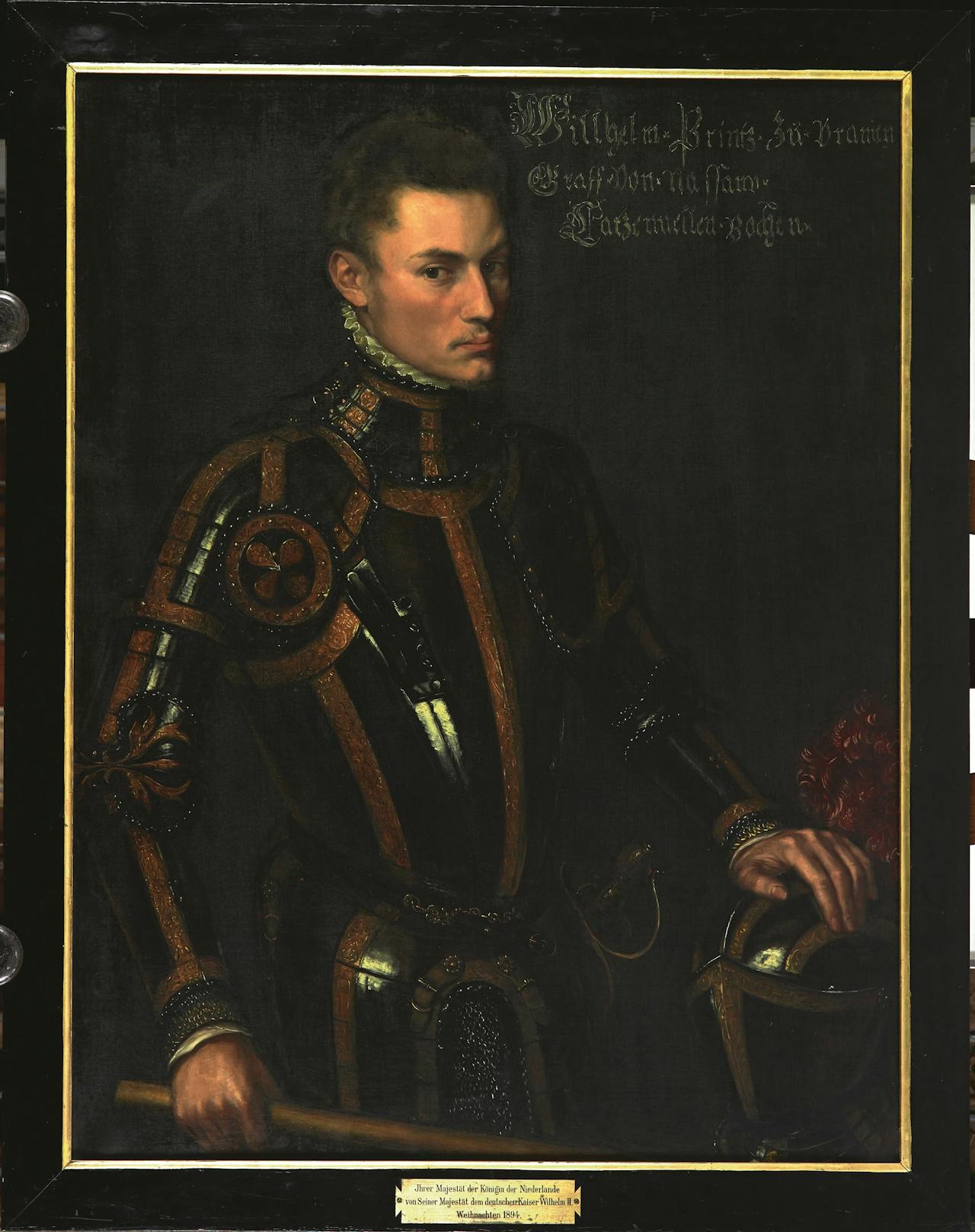 Het portret van Willem van Oranje, in 1555 geschilderd door Anthonis Mor van Dashorst.