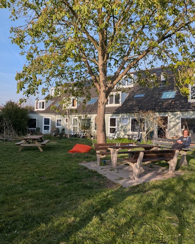 De tuin van de woongemeenschap De tuin van de woongemeenschap