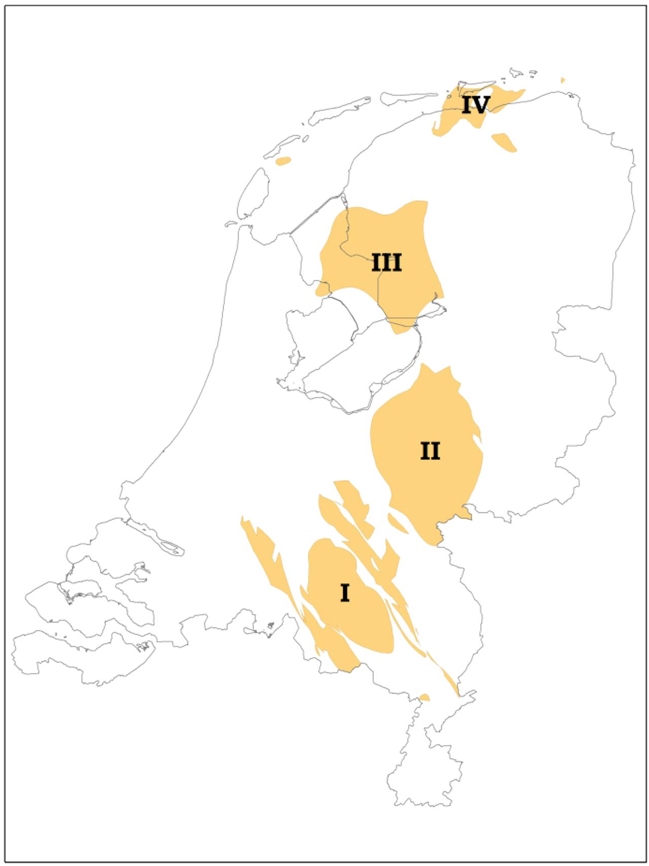 Een kaart van de Nederlandse provincies.