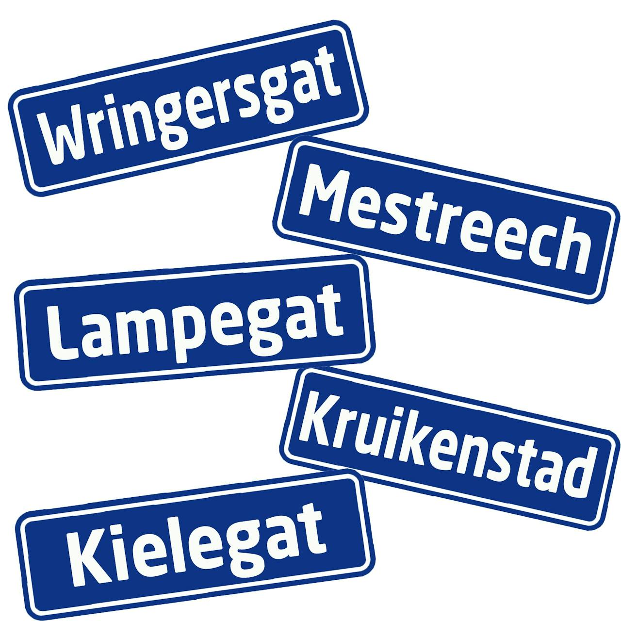 Verschillende Brabantse stadsnamen die gebruikt worden met carnaval