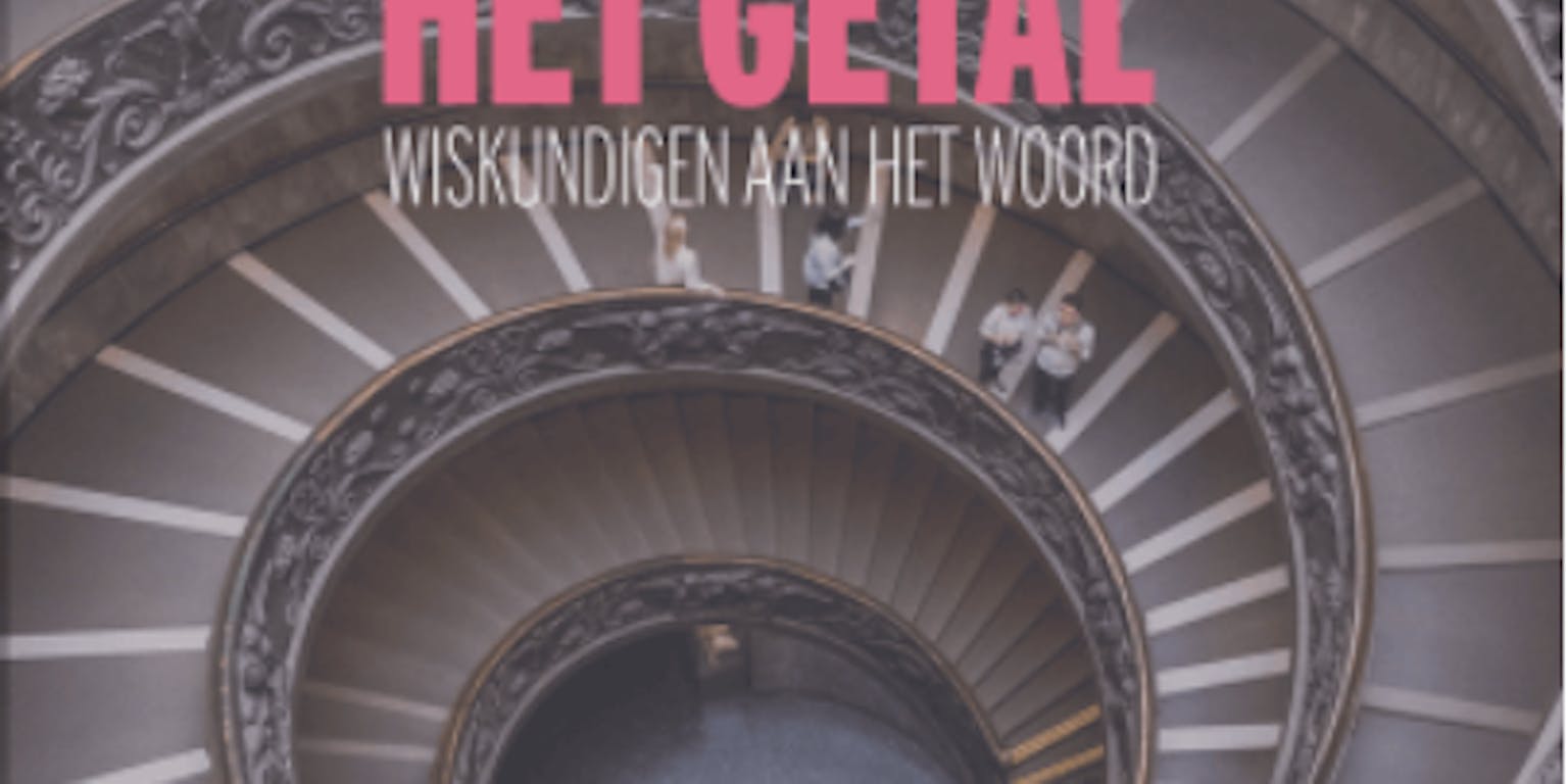 Cover van een boek van Karin Verouden: de grenzen van het getal. Wiskundigen aan het woord.